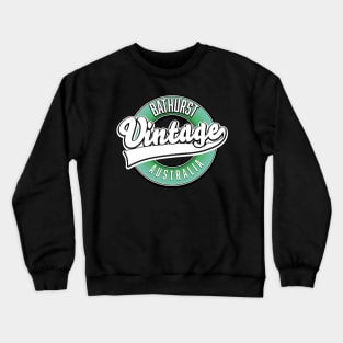 Bathurst australia vintage style logo Crewneck Sweatshirt